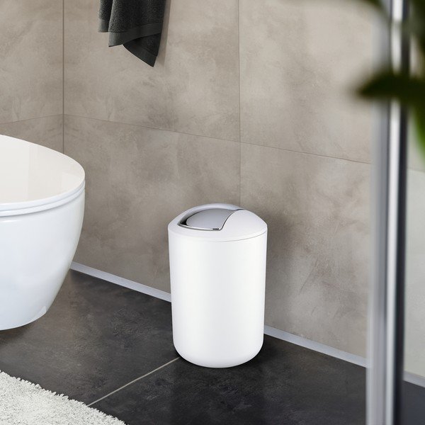 Bijela plastična kanta za smeće 6,5 l Brasil – Wenko-image-1