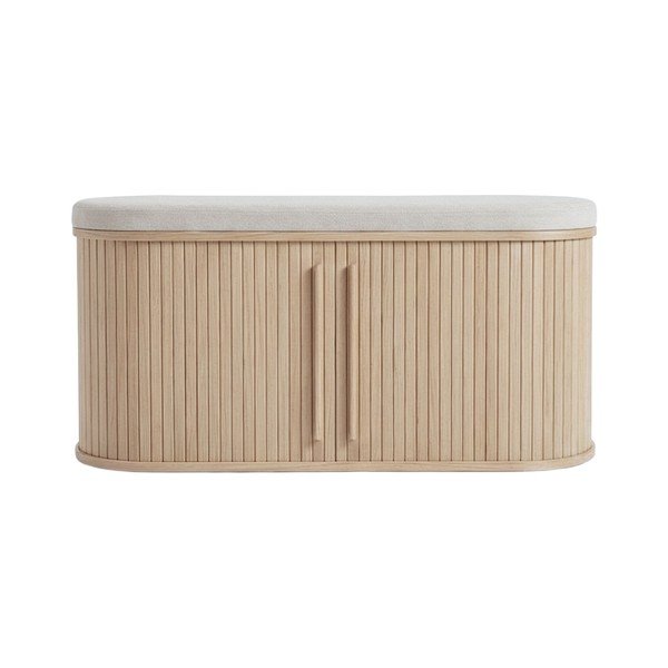 Podstavljena klupa u prirodnoj boji Meta – Unique Furniture
