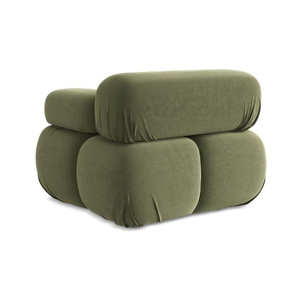 Svijetlo zelena baršunasti modularna sjedeća garnitura (s desnim kutom) Lokua – Makamii-image-4