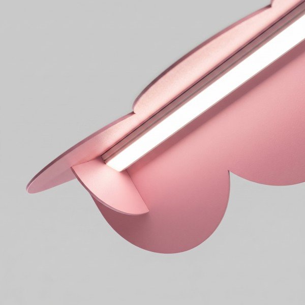 Ružičasta LED viseća svjetiljka aluminijska BISCUIT – Thoro-image-4