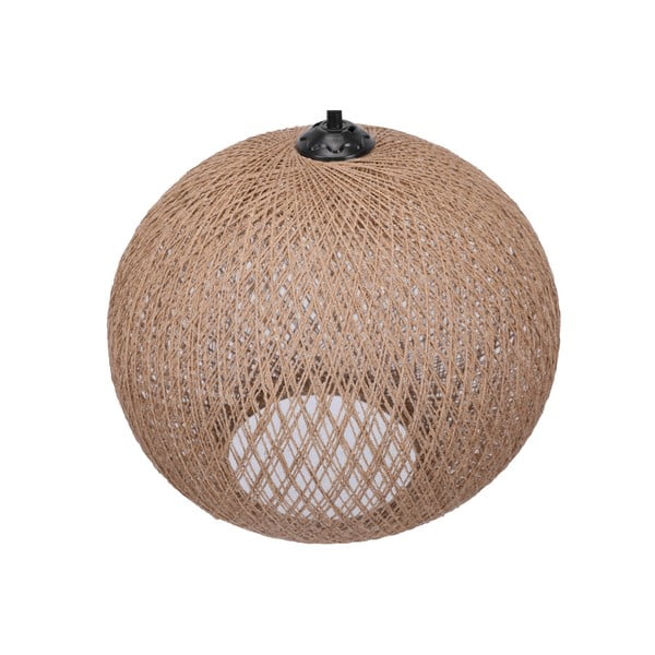 Bež viseća svjetiljka sa sjenilom od jute ø 38 cm – Opviq lights-image-4
