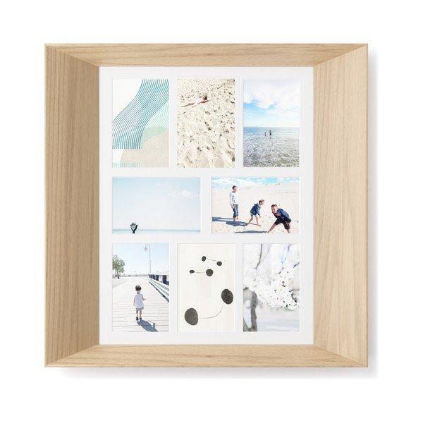 Drveni viseći okvir u prirodnoj boji 50x50 cm Lookout – Umbra-image-4