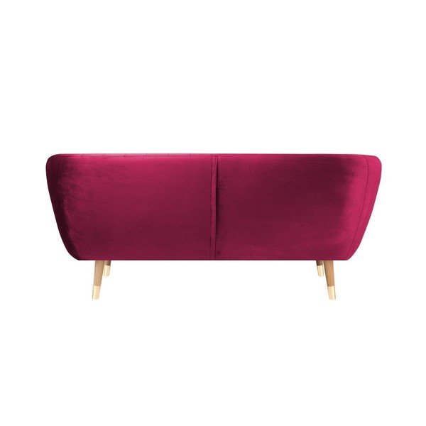 Roza sofa od baršuna Mazzini Sofas Benito, 158 cm-image-4