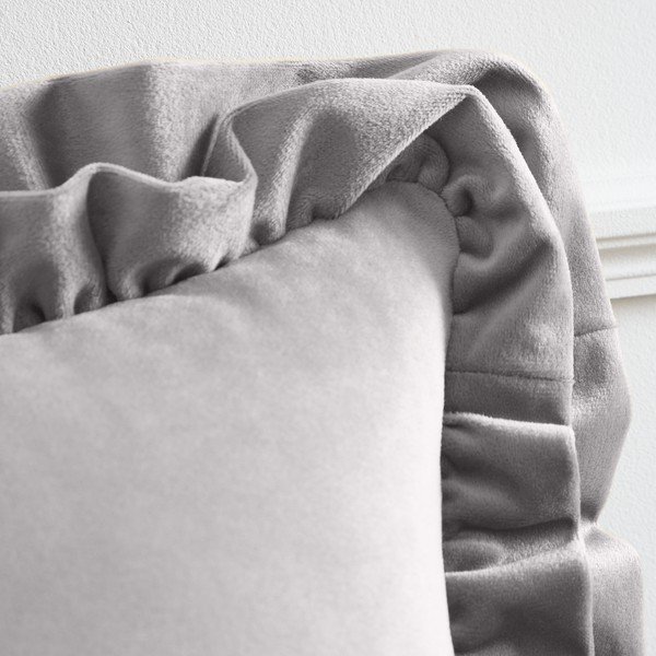 Ukrasni jastuk od samta 43x43 cm Velvet Double Frill – Catherine Lansfield-image-2
