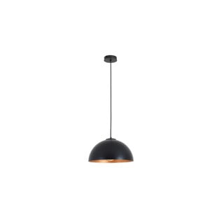 Crna viseća svjetiljka s detaljem u bakrenoj boji CustomForm Lord, ø 35 cm