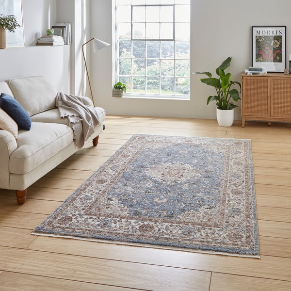 Plava/bež staza 80x300 cm Vintage – Think Rugs-image-1
