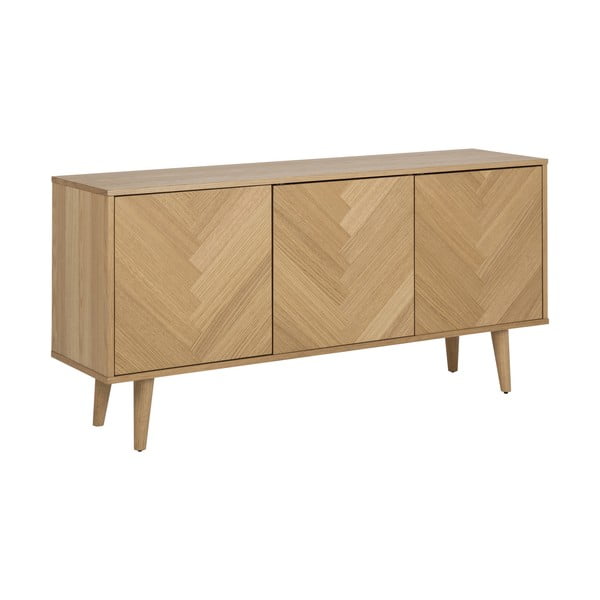 Niska komoda u dekoru hrasta u prirodnoj boji 150x75 cm Nagano – Actona-image-2