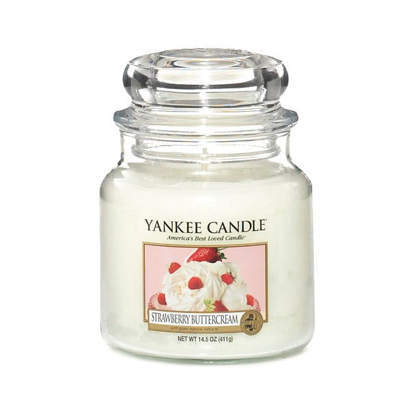 Yankee Candle Jagode sa šlagom, vrijeme gorenja 65 - 90 sati