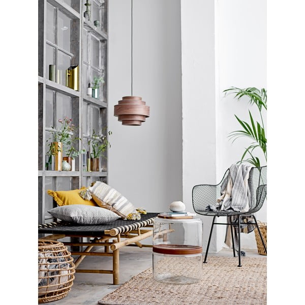 Zelena kamena vaza Bloomingville Stripes, visina 15 cm-image-1