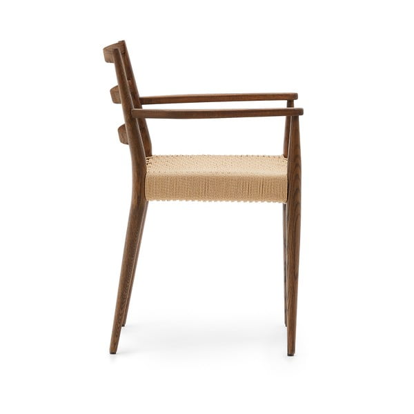 Smeđe/u prirodnoj boji blagovaonske stolice u setu 2 kom od punog hrasta Analy – Kave Home-image-3