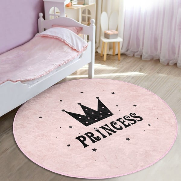 Ružičasti dječji tepih ø 120 cm Comfort – Mila Home-image-3