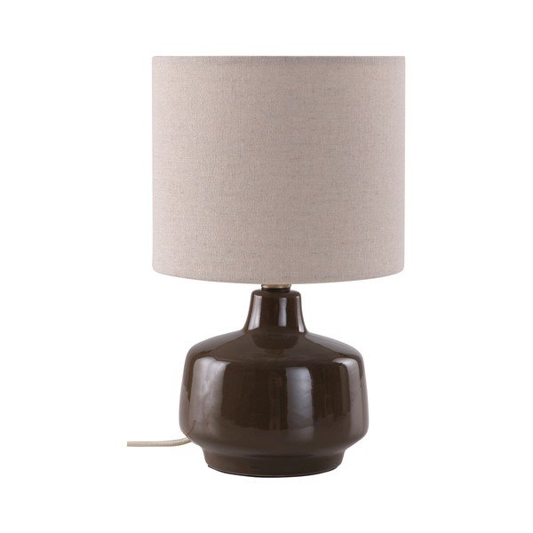 Smeđa/krem stolna lampa keramička (visina 29 cm) Laila – Jotex