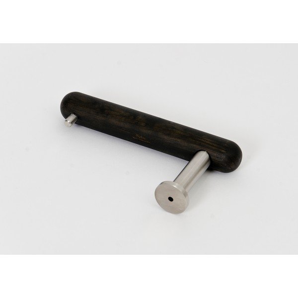 Crni zidni držač za toalet papir od hrastovog drveta Wireworks Yoku-image-3