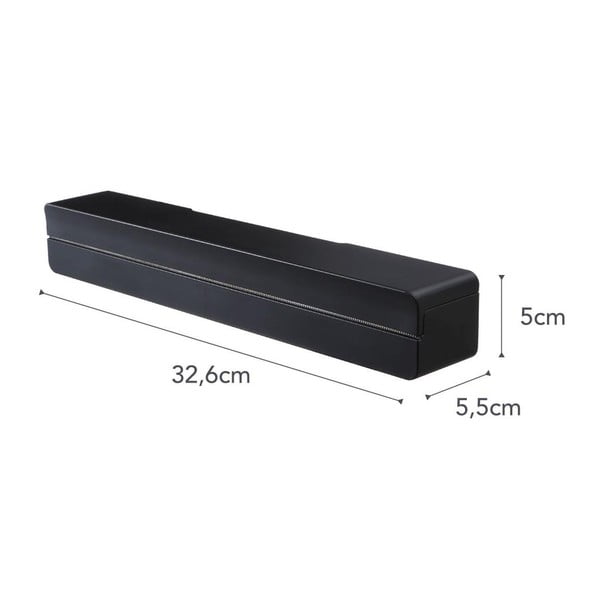 Crna magnetski držač za kuhinjski folije YAMAZAKI Tower-image-3