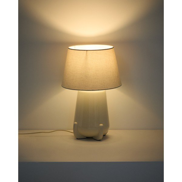 Bež/boje slonovače stolna lampa keramička (visina 45,5 cm) Odra – Kave Home-image-2
