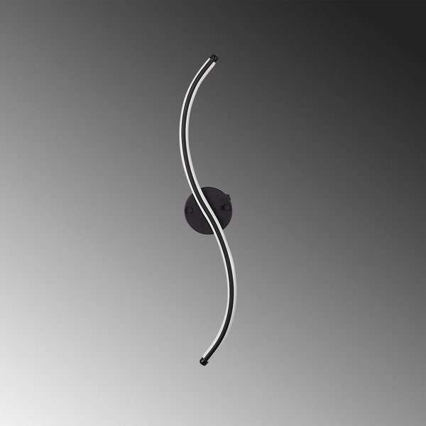 Crna LED zidna lampa Yilan – Opviq lights-image-1