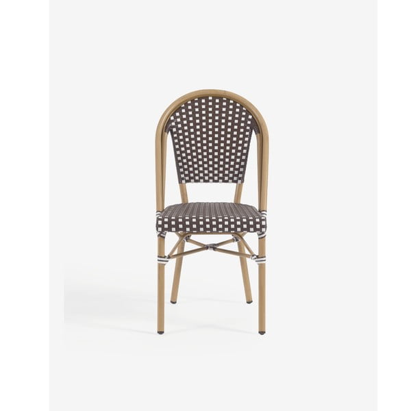 Bijelo-smeđa vrtna stolica Kave Home Marilyn-image-4