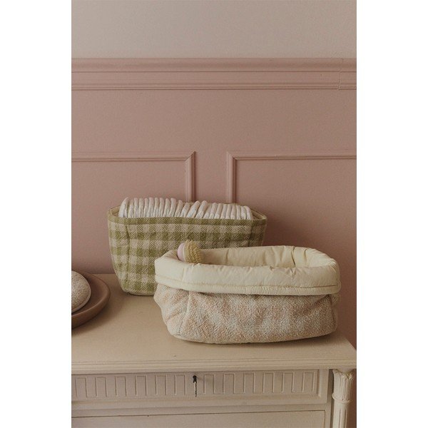 Svijetlo zelena tekstilna dječja kutija za pohranu 30x20x20 cm Swan Matcha – Lorena Canals-image-2