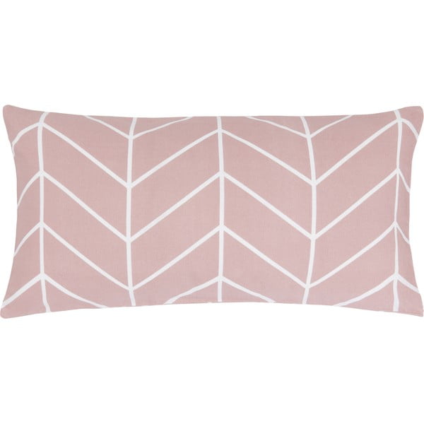 Set od 2 ružičaste flanelske ukrasne jastučnice Westwing Collection Yule, 40 x 80 cm