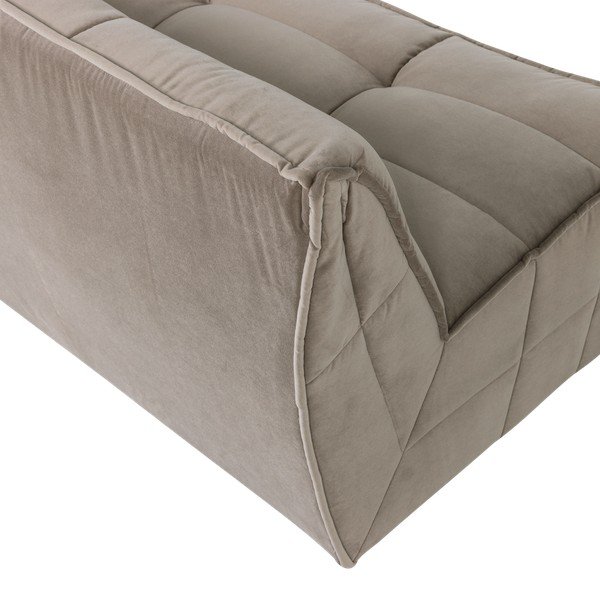 Smeđe-siva baršunasti sofa 204 cm Cluster – vtwonen-image-4