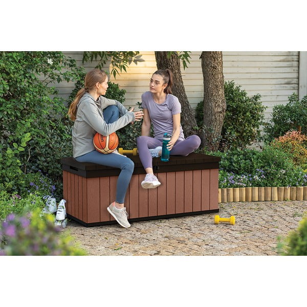 Smeđa vrtna kutija za pohranu Darwin – Keter-image-3