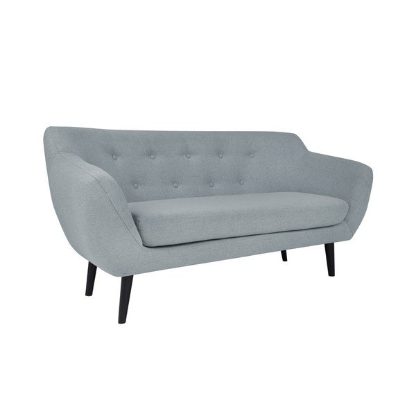 Svijetloplava dvosjeda sa smeđim nogama Mazzini Sofas Pijemont-image-3