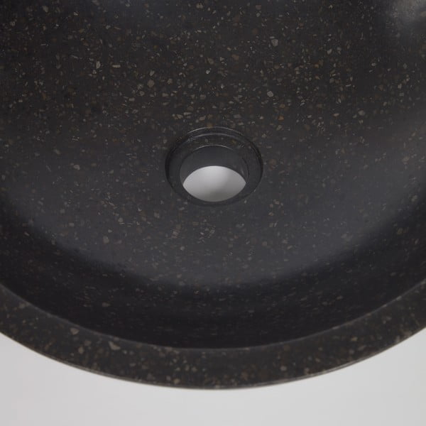 Crni umivaonik terrazzo Kave Home Sunday, ø 40 cm-image-1