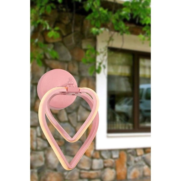 Ružičasta metalna LED zidna lampa Sevinc – Squid Lighting-image-1