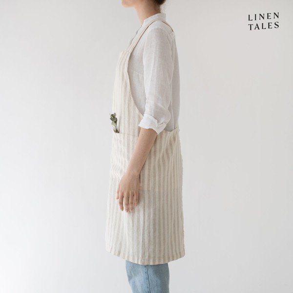 Lanena pregača Crossback - Linen Tales-image-1