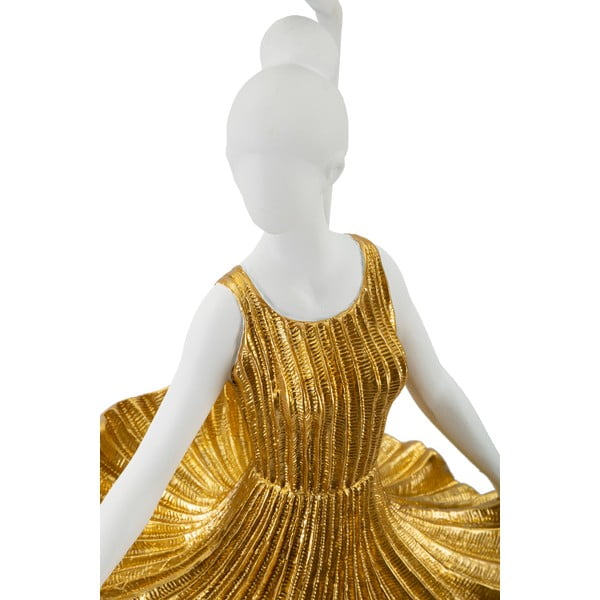 Bijela/u zlatnoj boji stolna lampa s tekstilnim sjenilom (visina 90,5 cm) Dancer – Mauro Ferretti-image-3