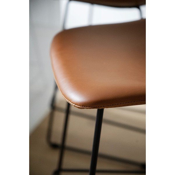 Barske stolice konjak smeđe boje u setu od 2 kom 89 cm Manning - Rowico-image-2