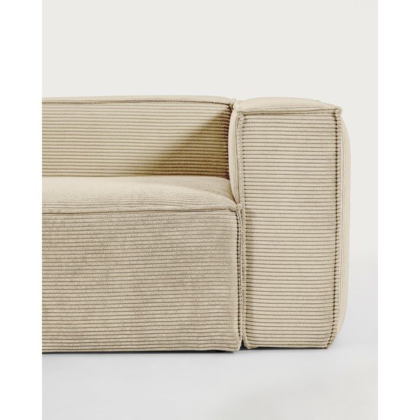 Bež sofa od samta 240 cm Blok – Kave Home-image-2
