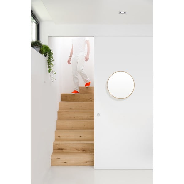 Zidno ogledalo s hrastovim okvirom Wireworks Glance, ø 45 cm-image-1