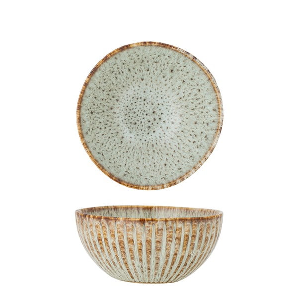 Plava/bež zdjelica za posluživanje/za voće od kamenine 200 ml Fleur – Bloomingville