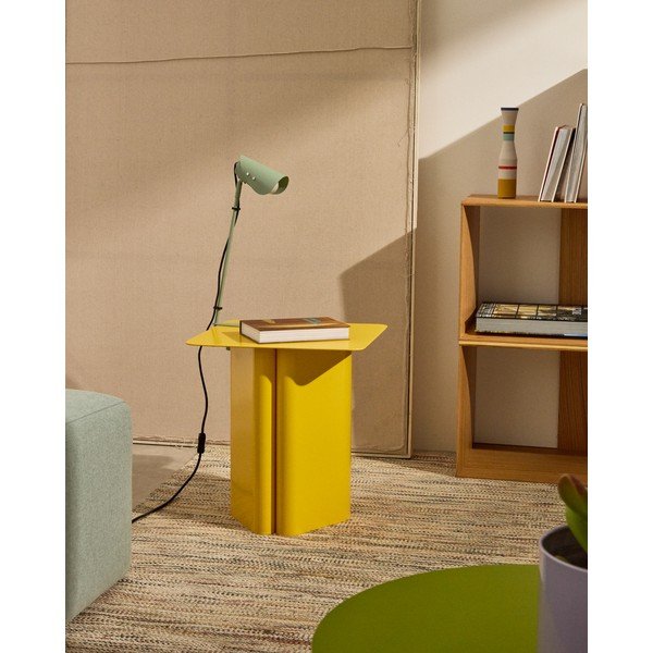 Zelena metalna stolna lampa s hvataljkom (visina 51 cm) Jula – Kave Home-image-2