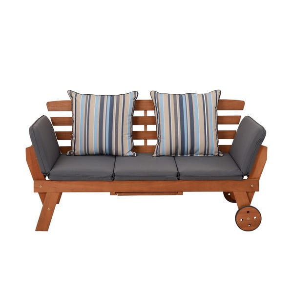 Smeđa vrtna klupa od masivnog drveta Rincon – Garden Pleasure