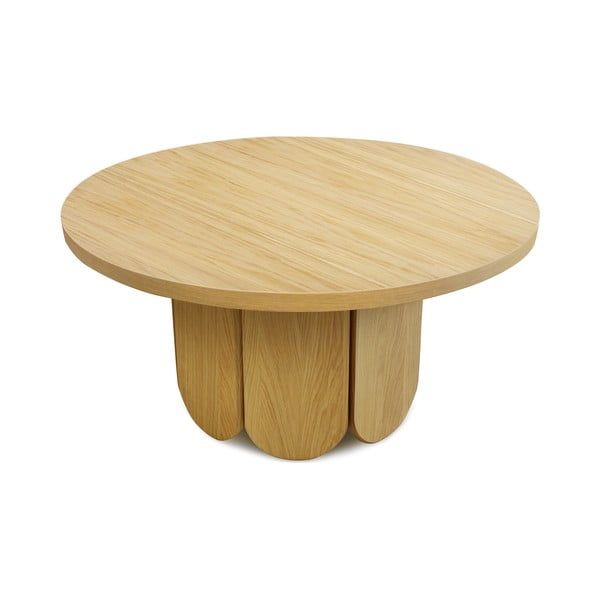 Okrugli stolić s pločom u dekoru hrasta 78x78 cm Soft - Woodman-image-2