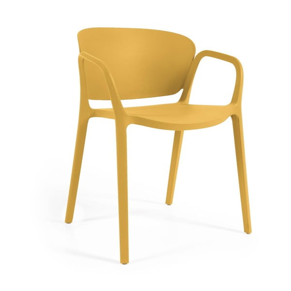 Žuta  plastična vrtna stolica Ania – Kave Home