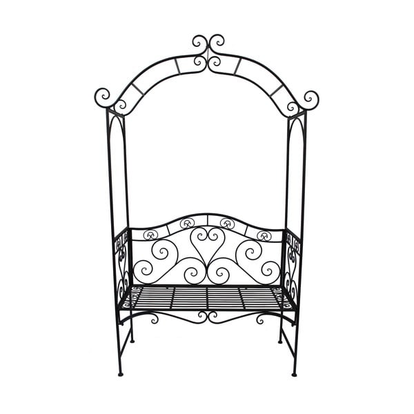 Crna metalna vrtna klupa Colima – Garden Pleasure