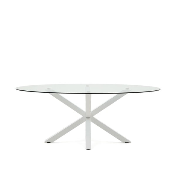 Blagovaonski stol sa staklenom pločom stola 100x200 cm Argo – Kave Home-image-2