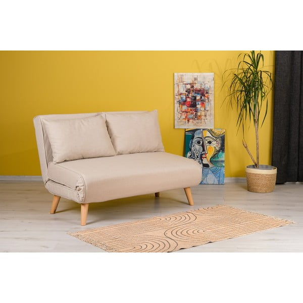 Bež sklopiva sofa 120 cm Folde – Artie-image-1