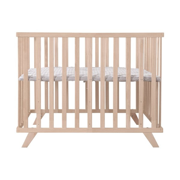 Putni krevetić od masivne bukve s podesivom visinom 75x100 cm u prirodnoj boji Lil Planet – Roba-image-2