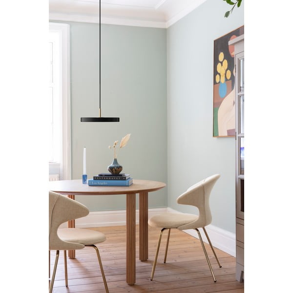 Crna LED viseća svjetiljka s mogućnosti zatamnjivanja s metalnim sjenilom ø 31 cm Asteria Plus Mini – UMAGE-image-1