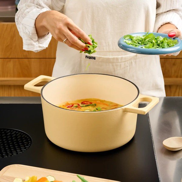 Kastrola od lijevanog željeza s poklopcem prikladna za indukcijsko kuhalo 5,5 l Mattia 3.0 – FABINI-image-1