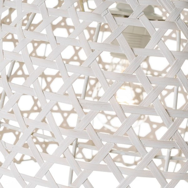 Krem viseća svjetiljka s bambusovim sjenilom ø 35 cm – Casa Selección-image-2