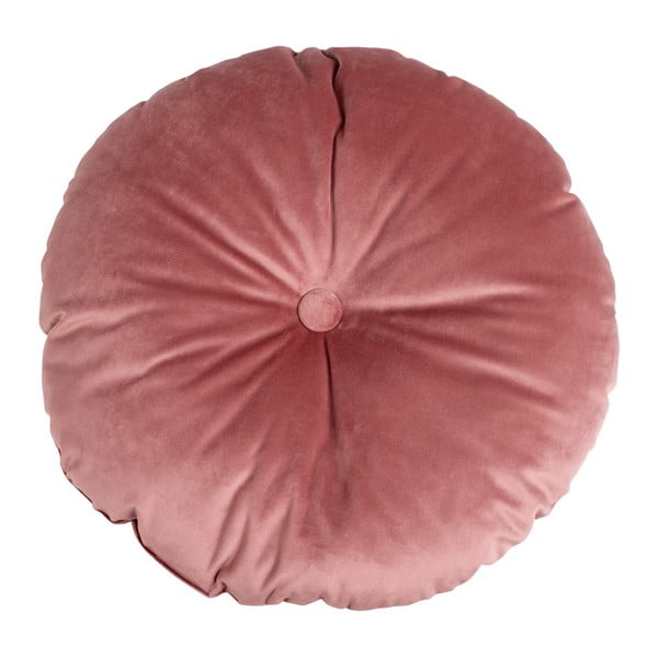Ružičasti jastuk s baršunastom navlakom House Nordic Luso, ø 45 cm