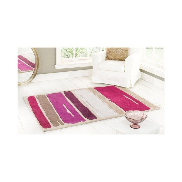 Carpet Paint Strokes Purple, 120x170 cm-image-1