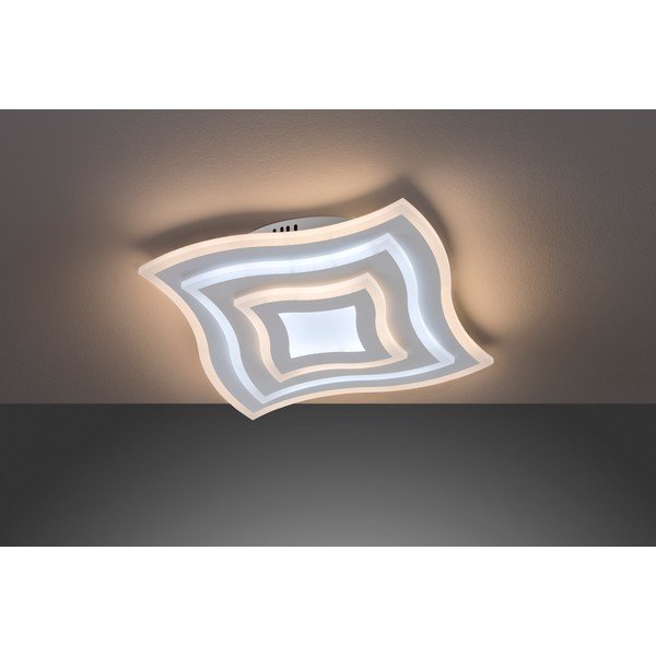 Bijela metalna LED stropna svjetiljka s daljinskim upravljačem/s mogućnosti zatamnjivanja 43x43 cm Gorden – Fischer & Honsel-image-4