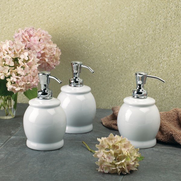 Dozator za sapun bijeli iDesign York, 440 ml-image-2