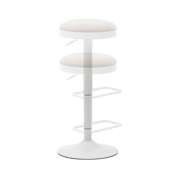 Bež podstavljene barske stolice u setu podesive visine 2 kom (visine sjedala 53,5 cm) Zaib – Kave Home-image-2